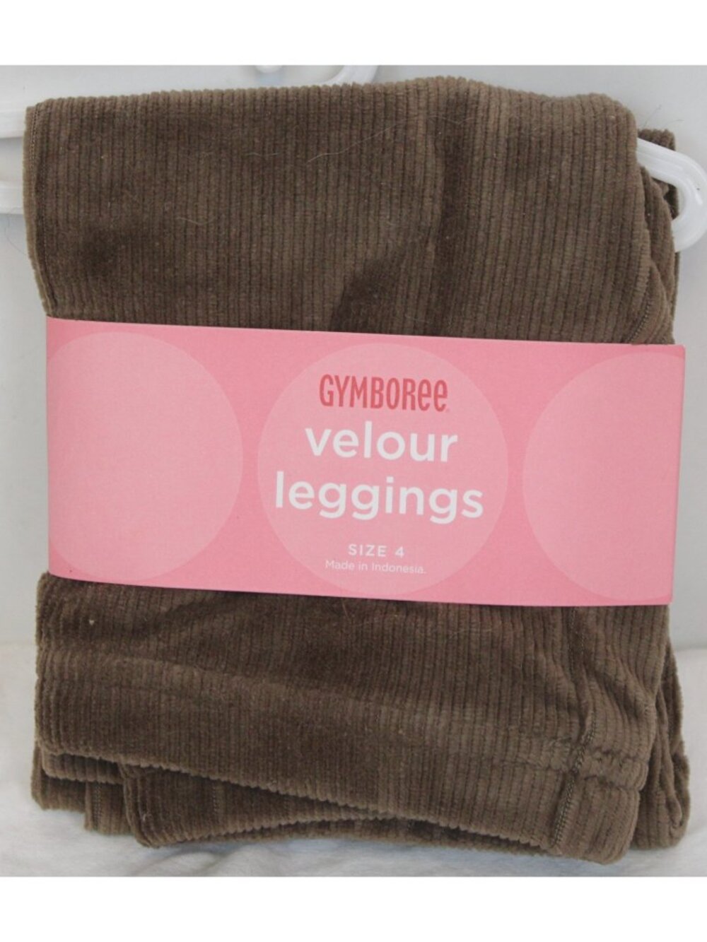 2008 Gymboree Sweeter Than Chocolate Leggings sz 4 Velour Corduroy Brown